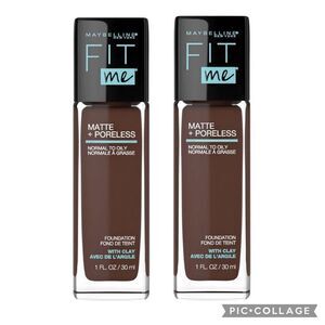 Lot of 2 380 Espresso Maybelline Fit Me Matte Foundation